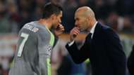 Cristiano Ronaldo and Zinedine Zidane