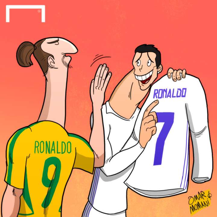 CARTOON Ibra & Ronaldo - Goal.com