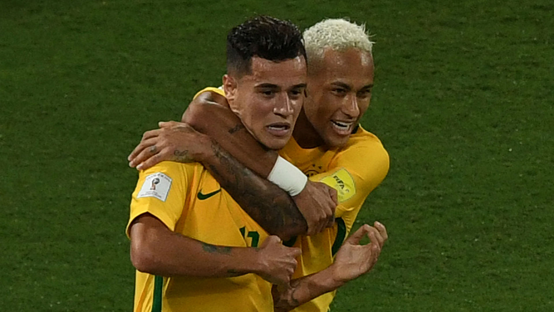 Coutinho Neymar Brasil vs Bolivia Eliminatórias 2018 07 10 2016