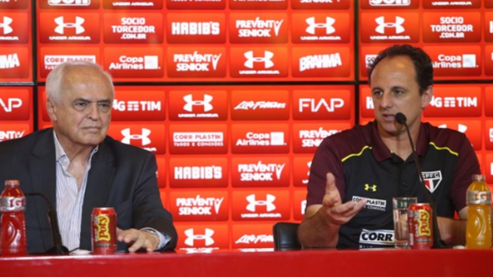 Rogério Ceni Leco treinador entrevista São Paulo 08 12 2016