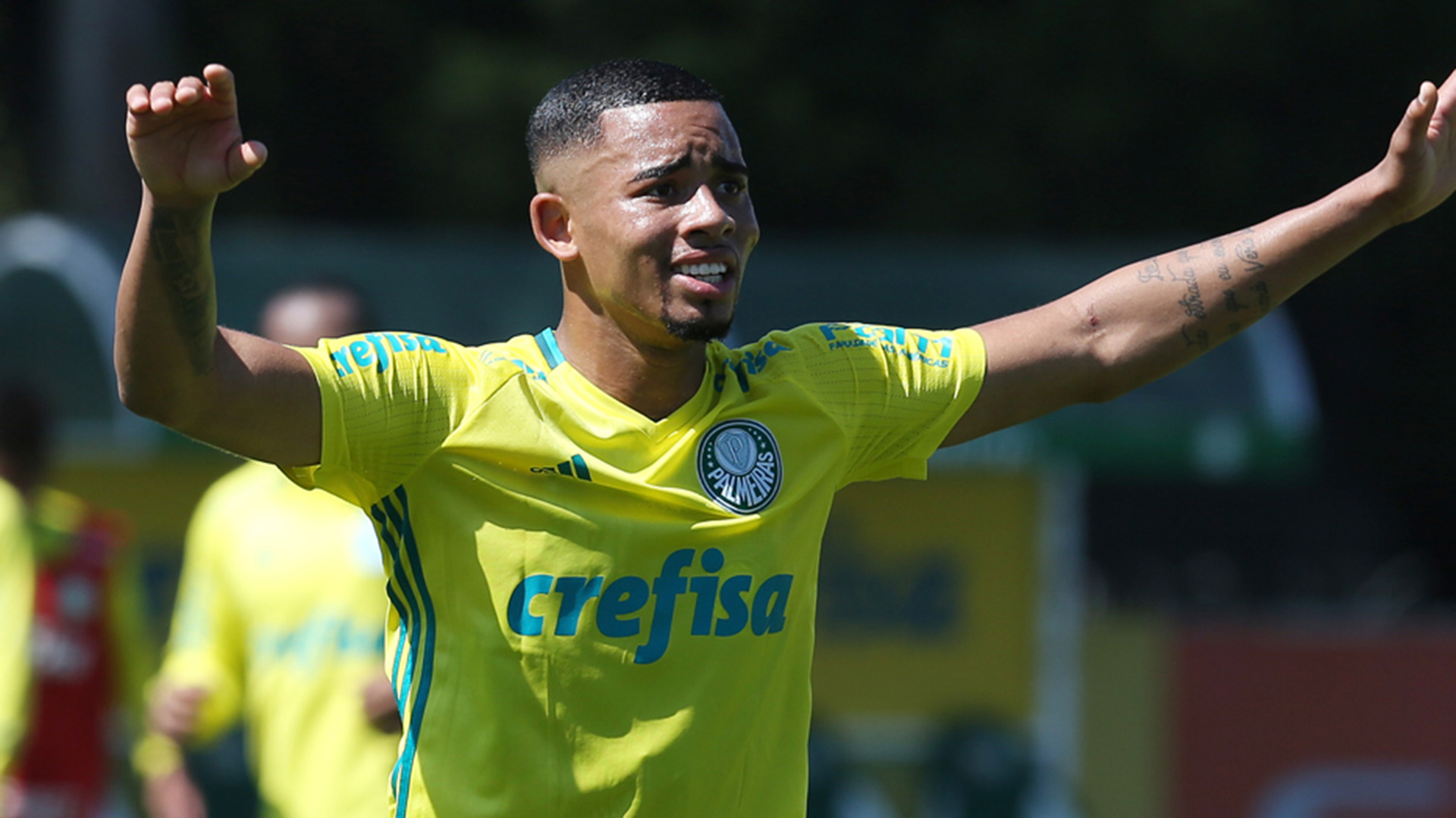 Gabriel Jesus Palmeiras treino 23082016 - Goal.com