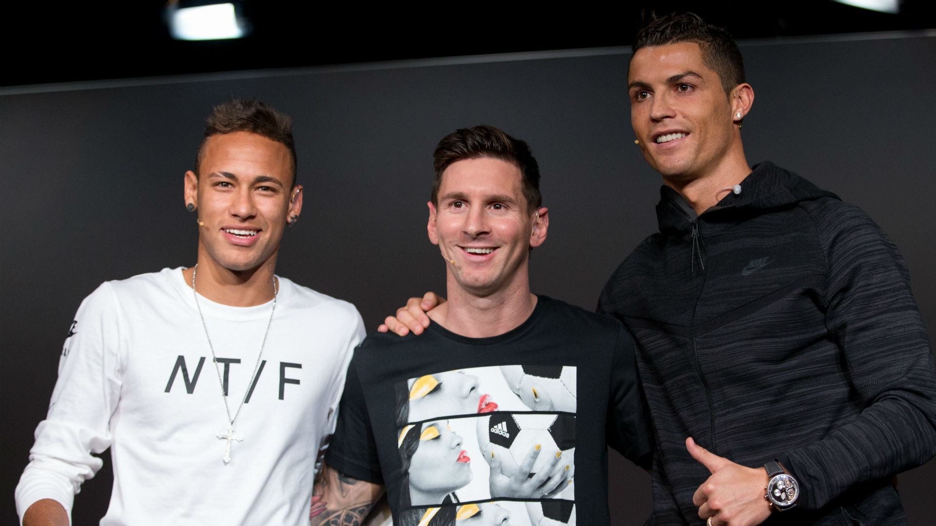 Neymar Messi Cristiano Ronaldo Ballon DOr 2015 13 10 2016