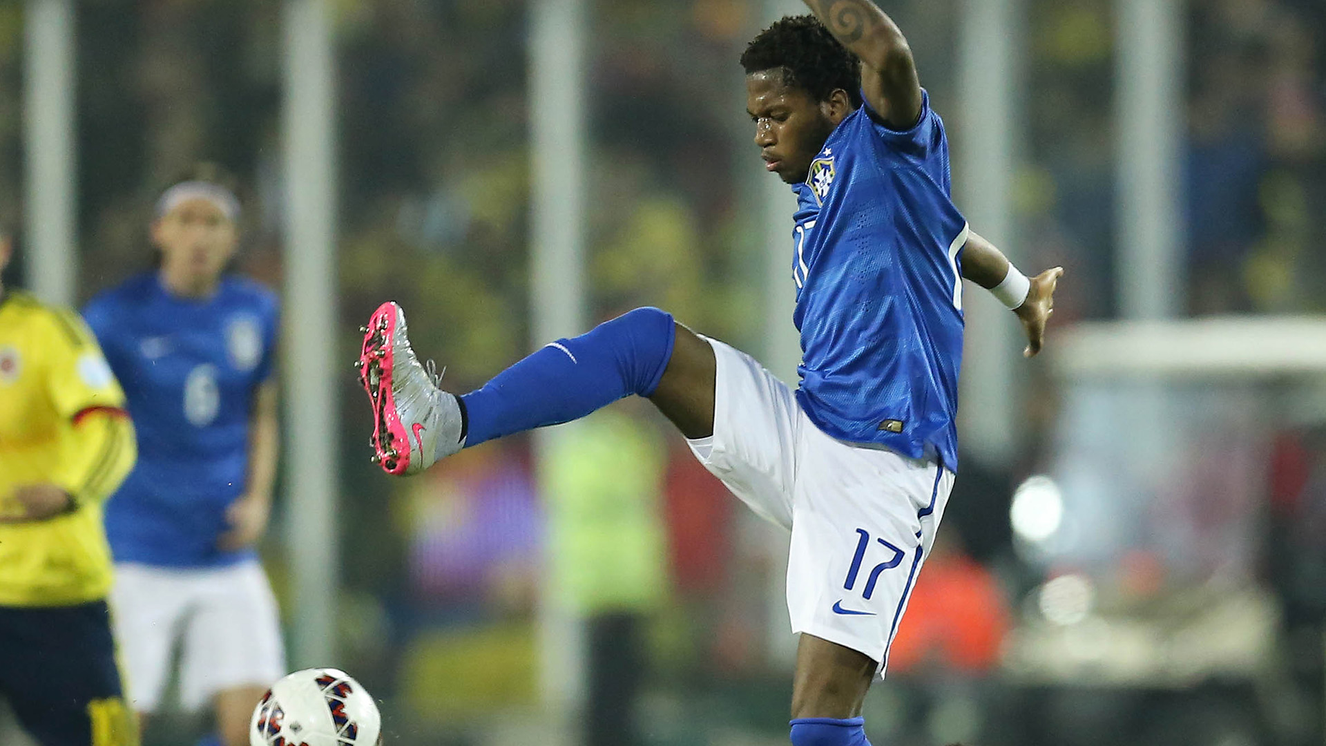 Fred Brazil Colombia Copa America Santiago 17062015