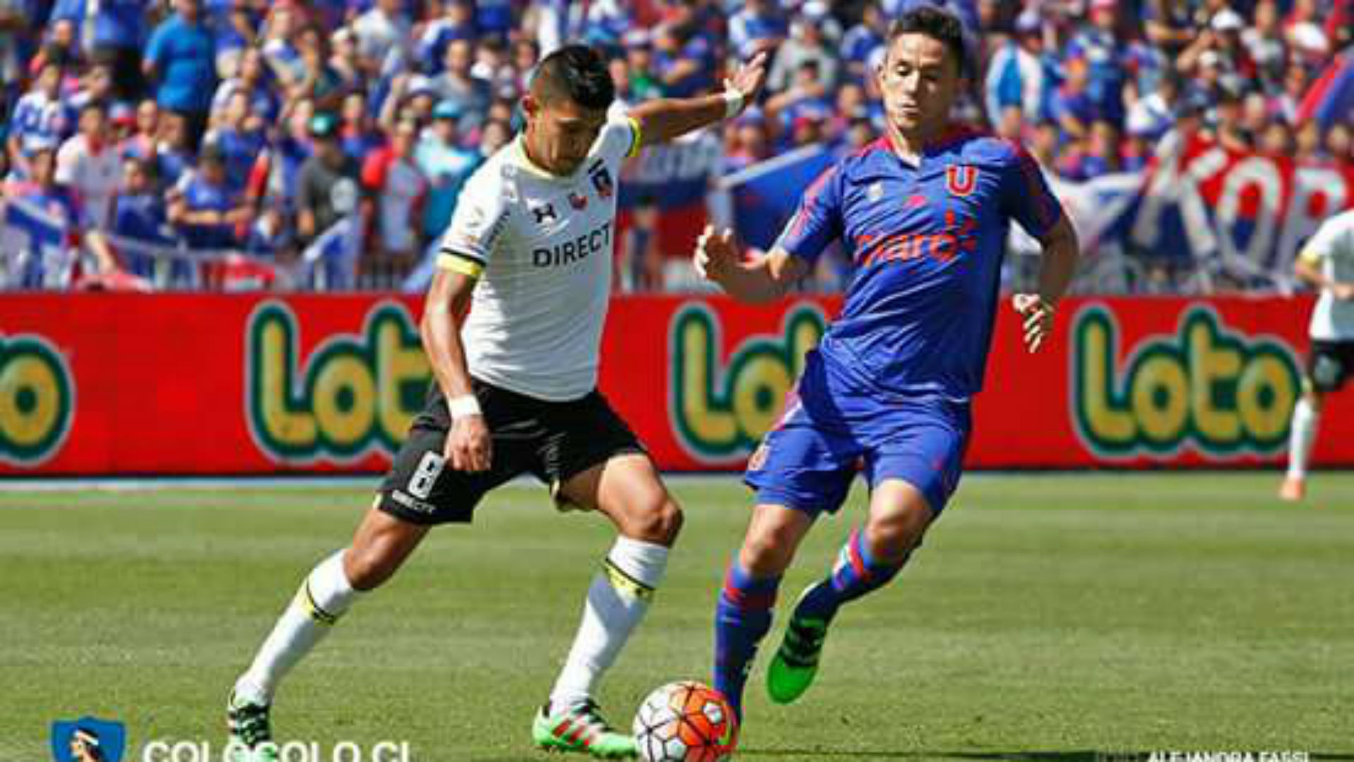 Superclásico chileno. Universidad Chile Colo Colo