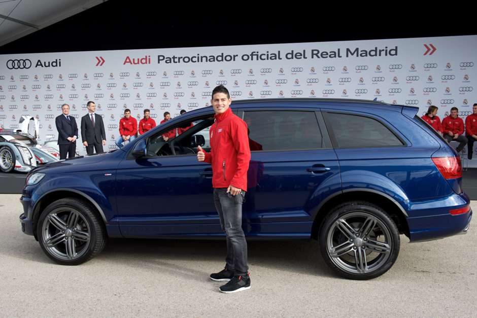 James Rodríguez recibe Audi Q7 - Goal.com