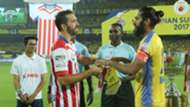 Jordi Figueras Montel Sandesh Jhingan Kerala Blasters FC ATK ISL Season 4 2017/2018