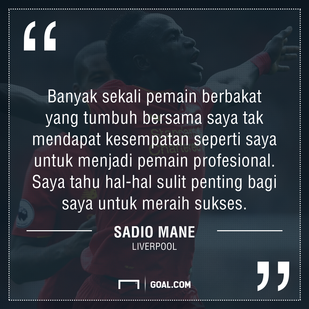 BERITA LIVERPOOL Kisah Sadio Mane Dari Bocah Ingusan Dengan