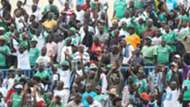 Gor Mahia fans rally behind their team as they battled against AFC Leopards