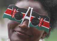 Harambee Stars fan at Kasarani