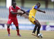 Posta Rangers defender Joackins Atudo v Brian Nyakan of Sofapaka