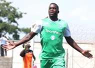 Gor Mahia midfielder Khalid Aucho celebrates