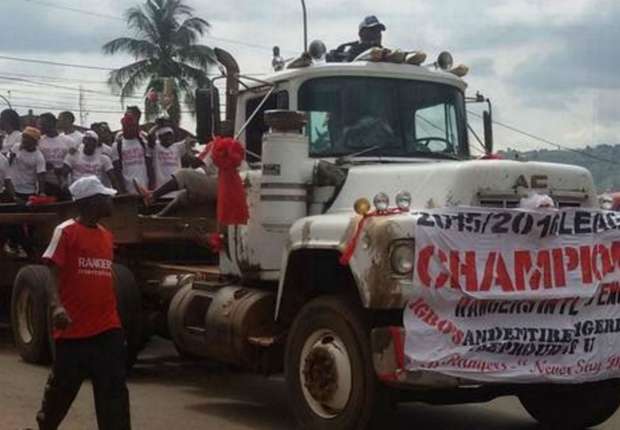 Enugu Rangers victory parade