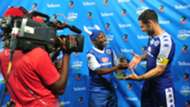 Dean Furman accepts Man of the Match award