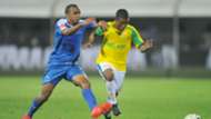 Deolin Mekoa and Samuel Julies - Maritzburg United v Sundowns.