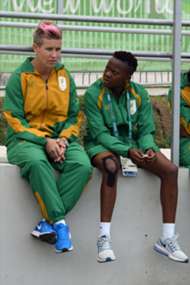 Janine van Wyk and Christinah Kgatlana