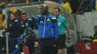 Pitso Mosimane watches on against Bidvest Wits