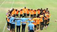 Kaizer Chiefs squad in training