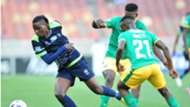 Benson Shilongo of Platinum Stars and Moeti of Baroka FC