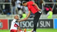 Oupa Manyisa and Augusto Palacios - Orlando Pirates