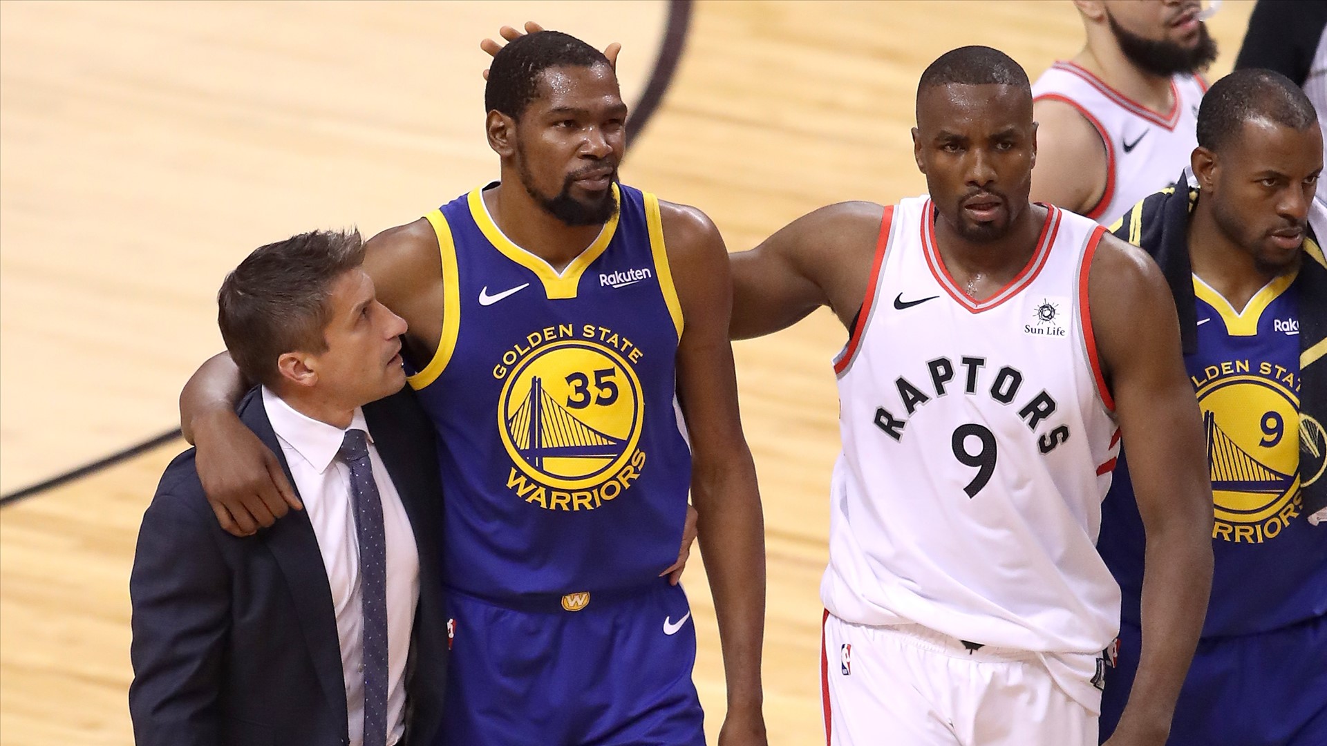 NBA Finals 2019: Players react to Kevin Durant's Game 5 ...