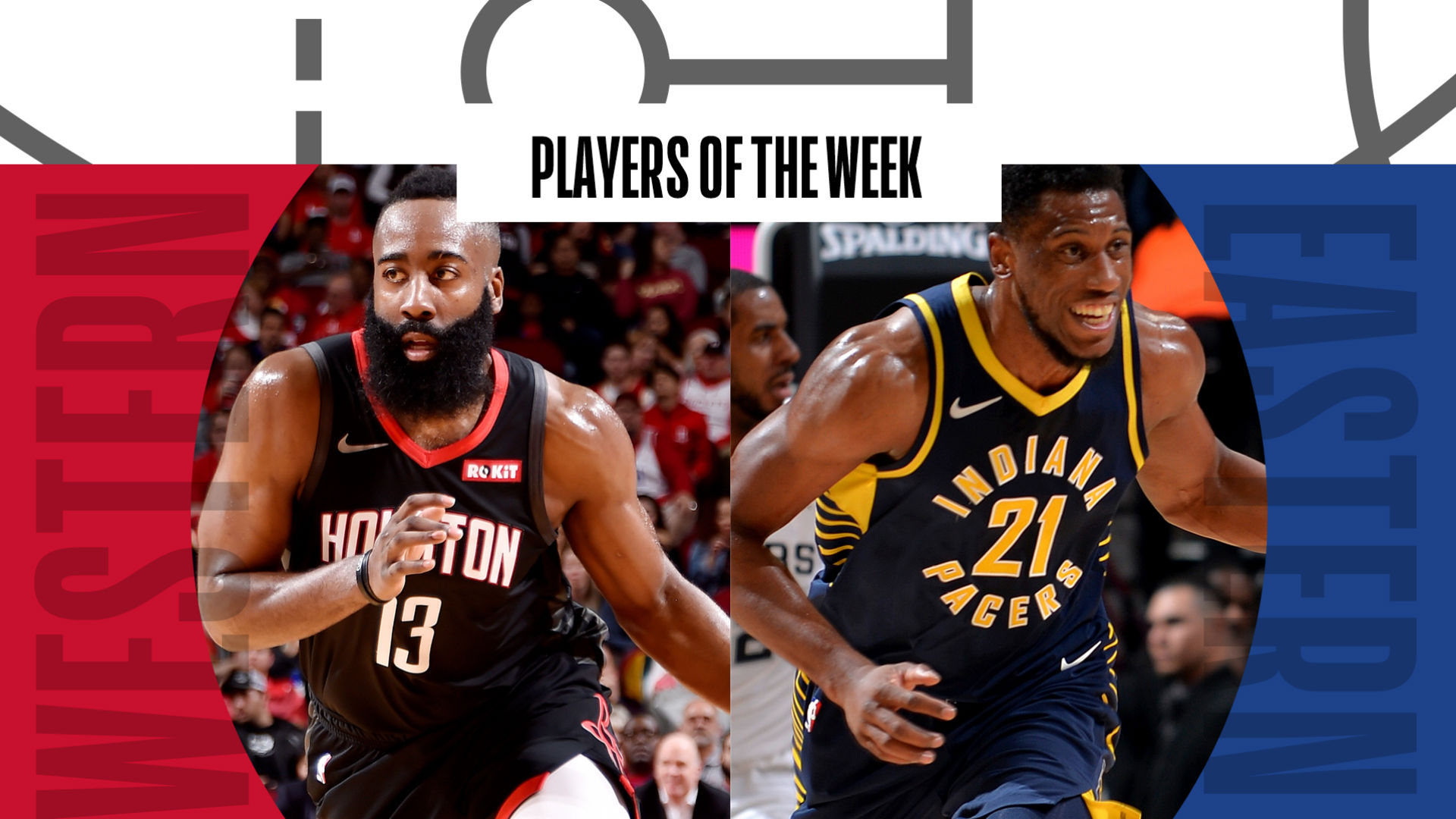 NBA Players of the Week: James Harden of the Houston Rockets and Thaddeus Young of the ...1920 x 1080