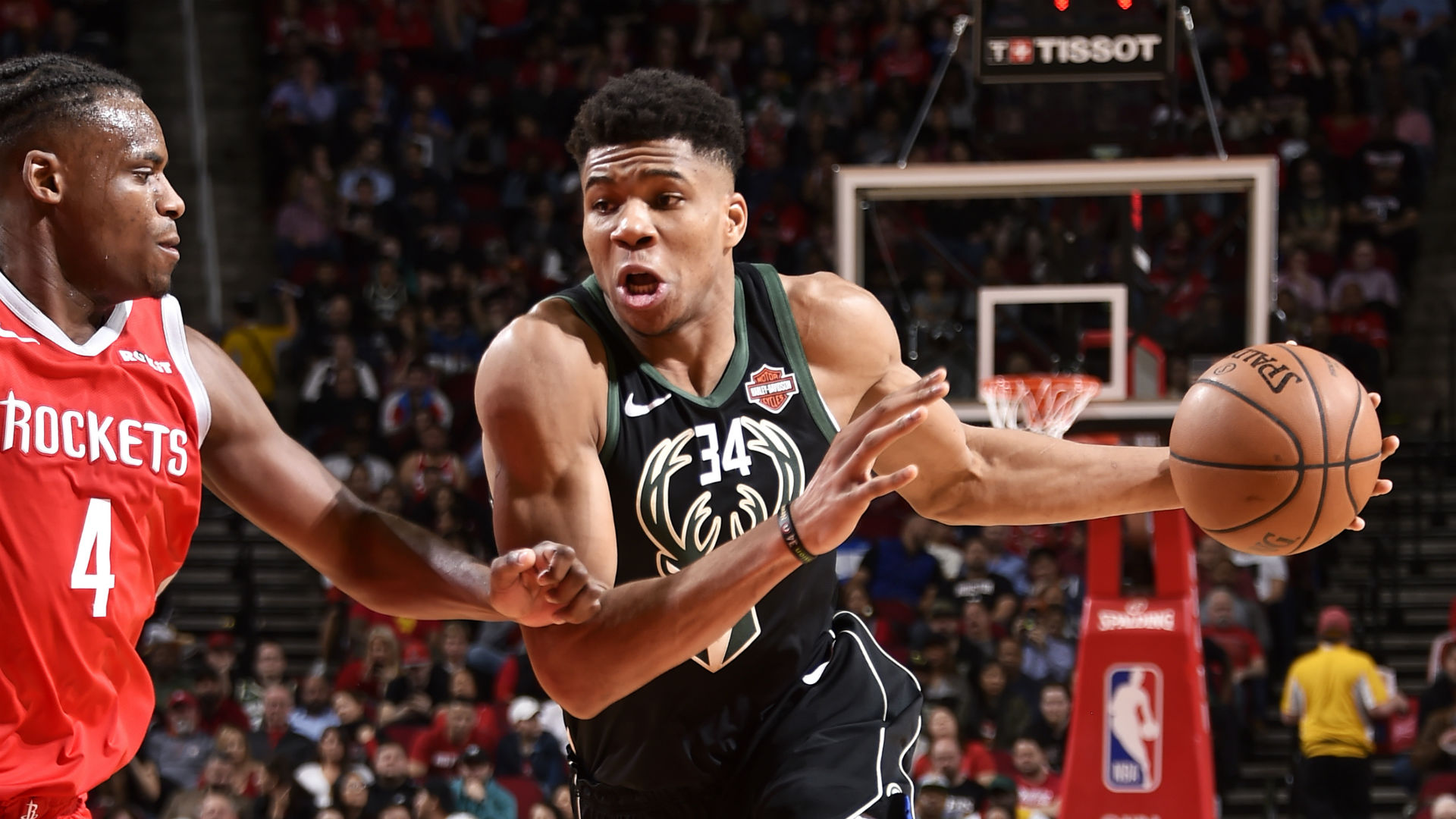 Giannis Antetokounmpo posts monster double-double in win over Houston Rockets | NBA ...