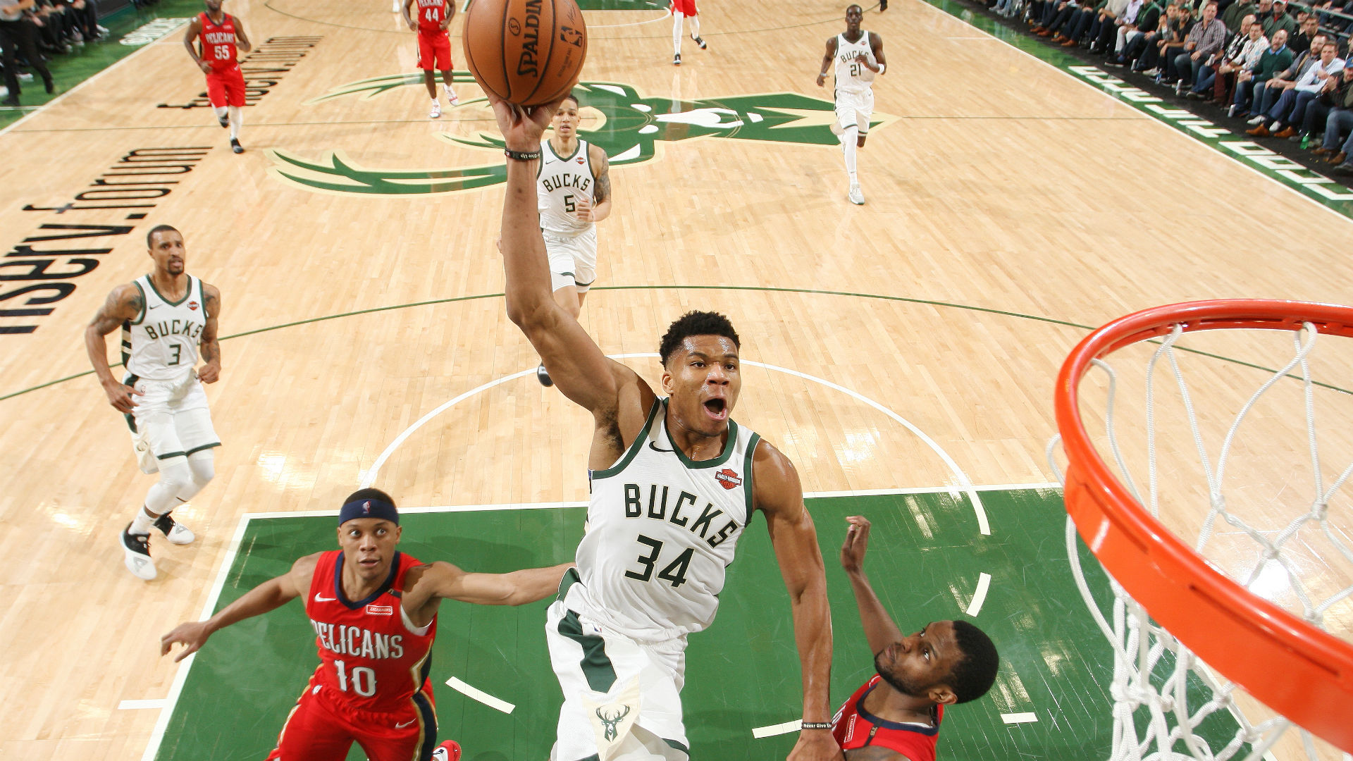 Giannis Antetokounmpo is dunking on teams like a modern-day Shaquille O'Neal | NBA.com ...1920 x 1080