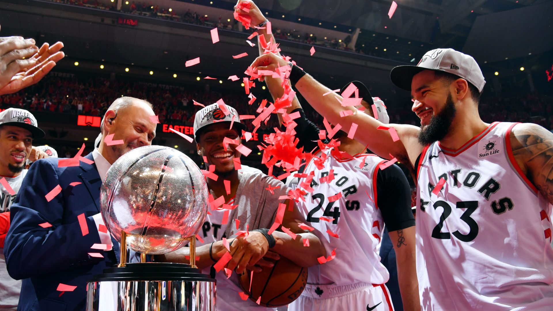 NBA Playoffs 2019: Sights and sounds from the Toronto Raptors series-clinching win ...1920 x 1080