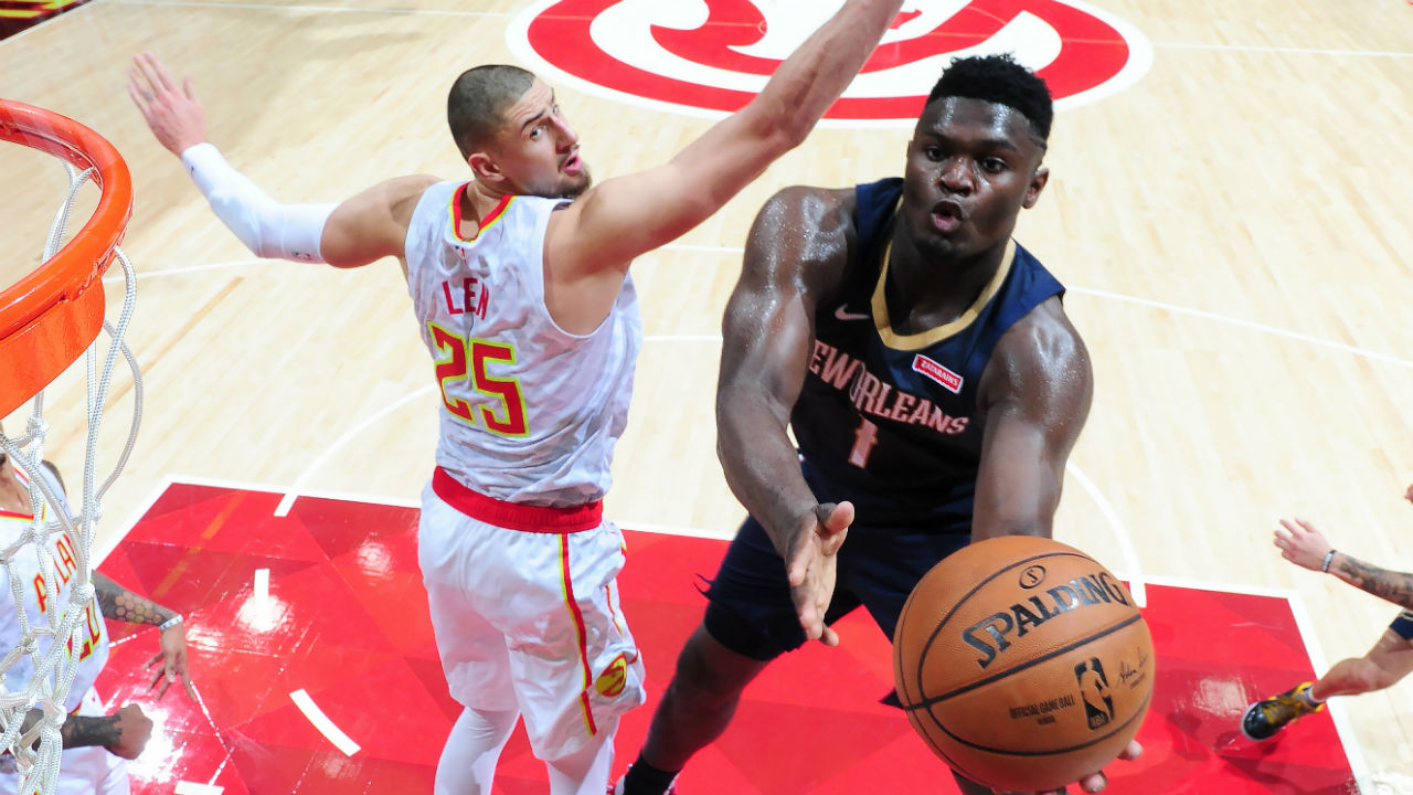 Zion Williamson puts on dunk-a-thon in New Orleans Pelicans' pre-season