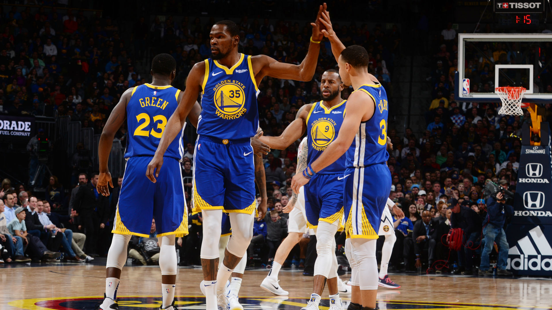Warriors use recordbreaking first quarter to earn 31point win over