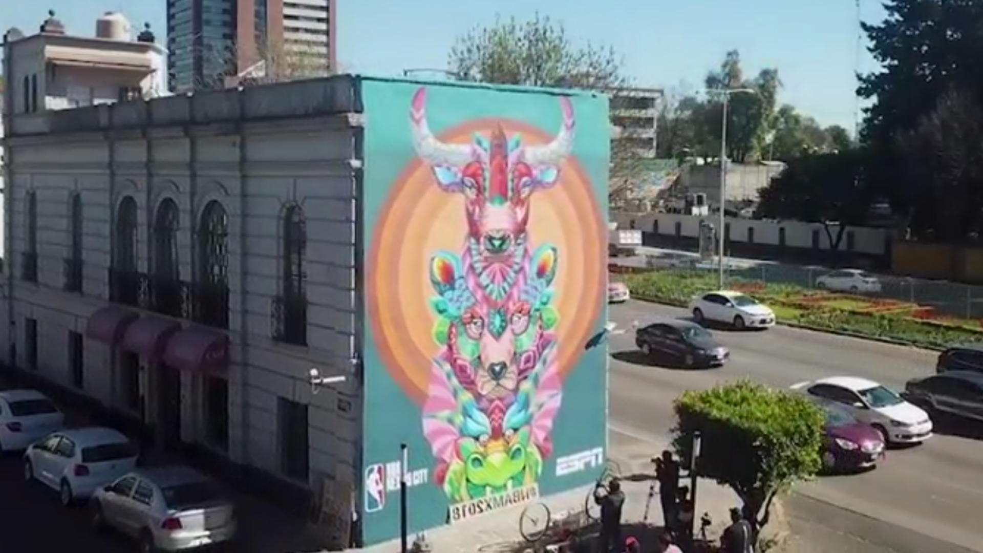 NBA Mexico City Games 2018: Mexican artist Farid Rueda paints mural to commemorate the ...1920 x 1080
