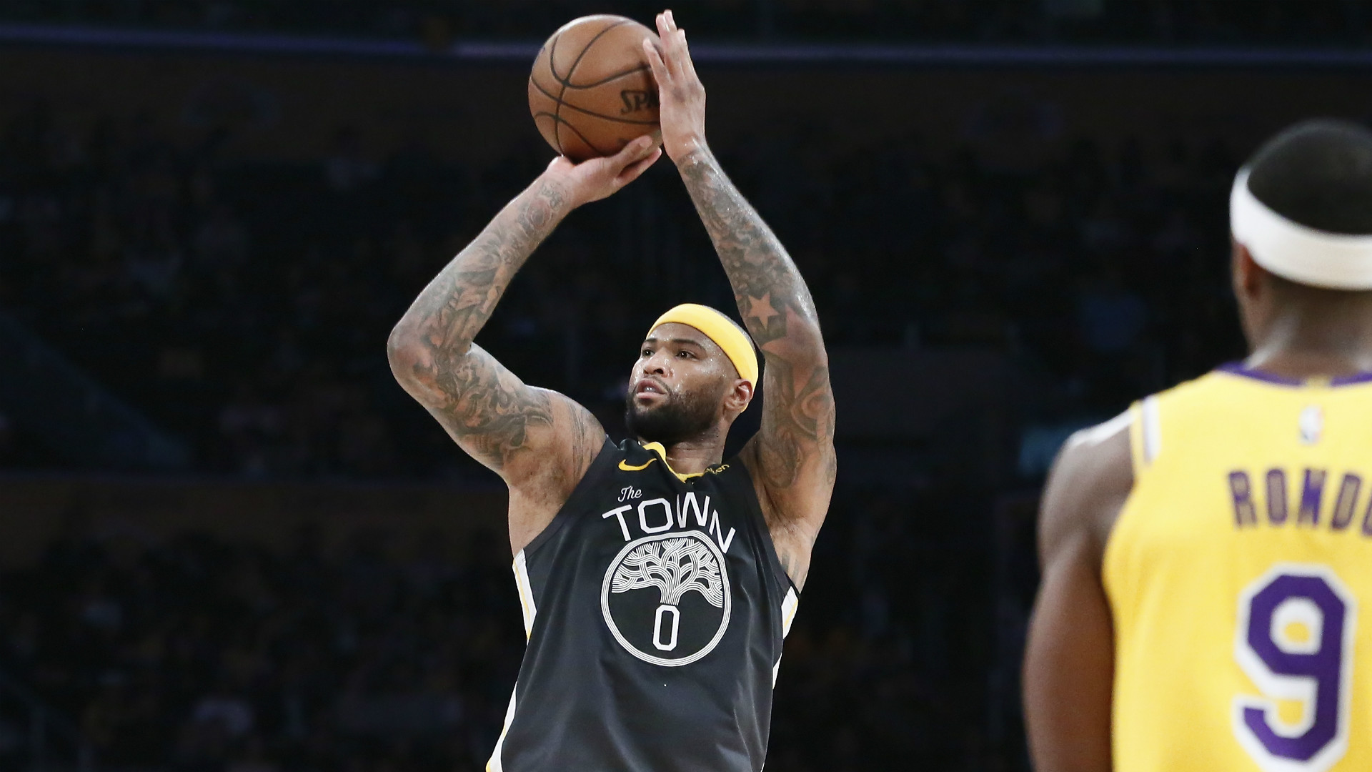 Report: Los Angeles Lakers centre DeMarcus Cousins suffers 'possible knee injury' in ...1920 x 1080