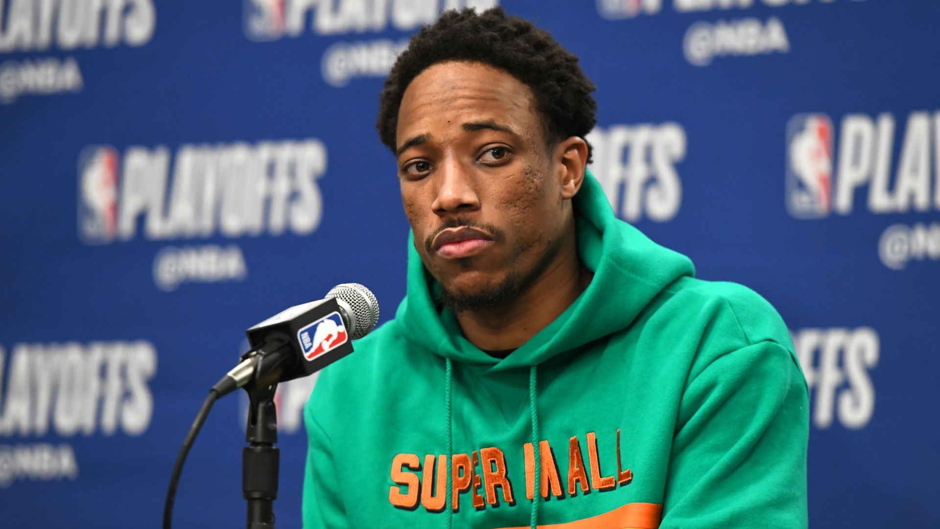 NBA Playoffs 2019: After Game 1 win, DeRozan insists Spurs 'can't lean' on having more ...
