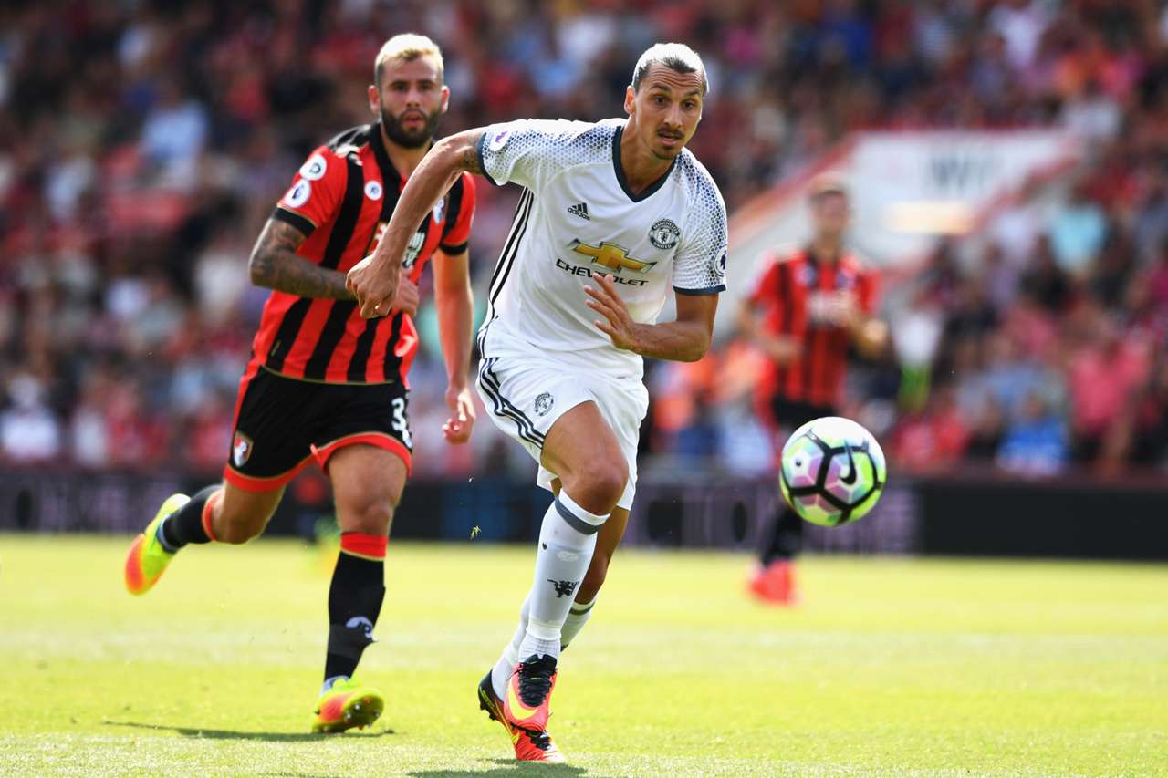 From The Champions League To The Premier League Zlatan S Incredible Debut Scoring Record Goal Com
