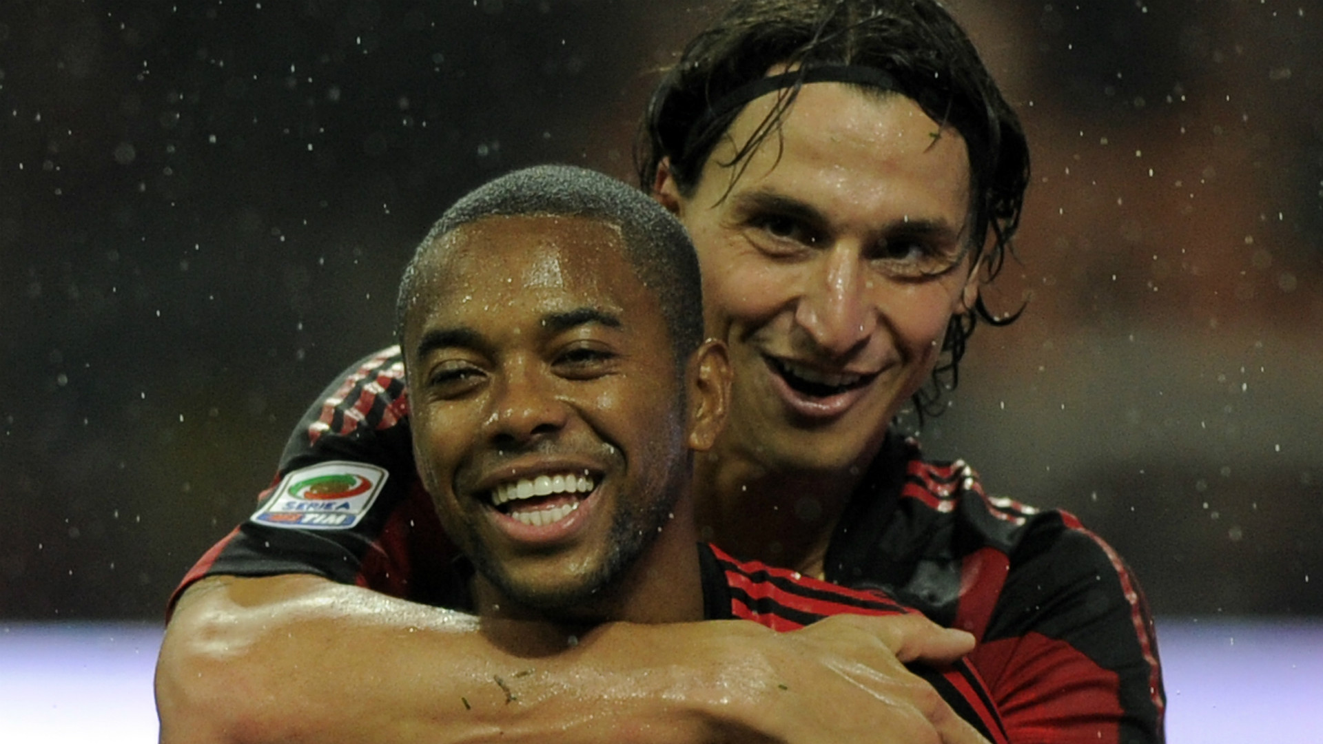 Robinho Zlatan Ibrahimovic AC Milan 16102010