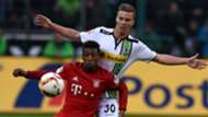 KINGSLEY COMAN BAYERN MUNICH NICO ELVEDI BORUSSIA MONCHENGLADBACH GERMAN BUNDESLIGA 05122015