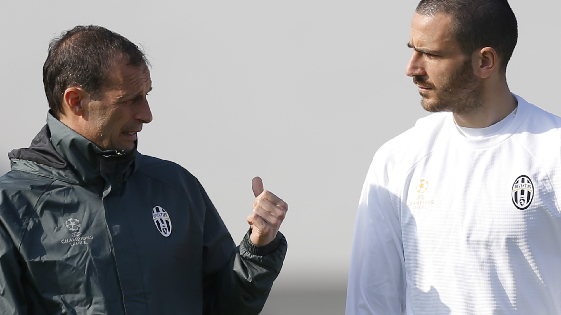 MASSIMILIANO ALLEGRI LEONARDO BONUCCI JUVENTUS