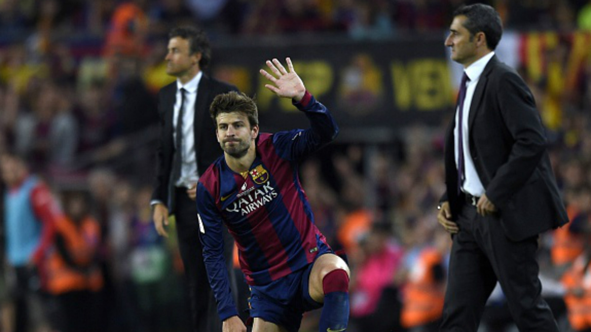 Pique Luis Enrique Valverde Athletic Barcelona Copa del Rey