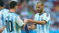 Lionel Messi Javier Mascherano Argentina