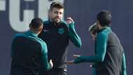 Gerard Pique Barcelona training session