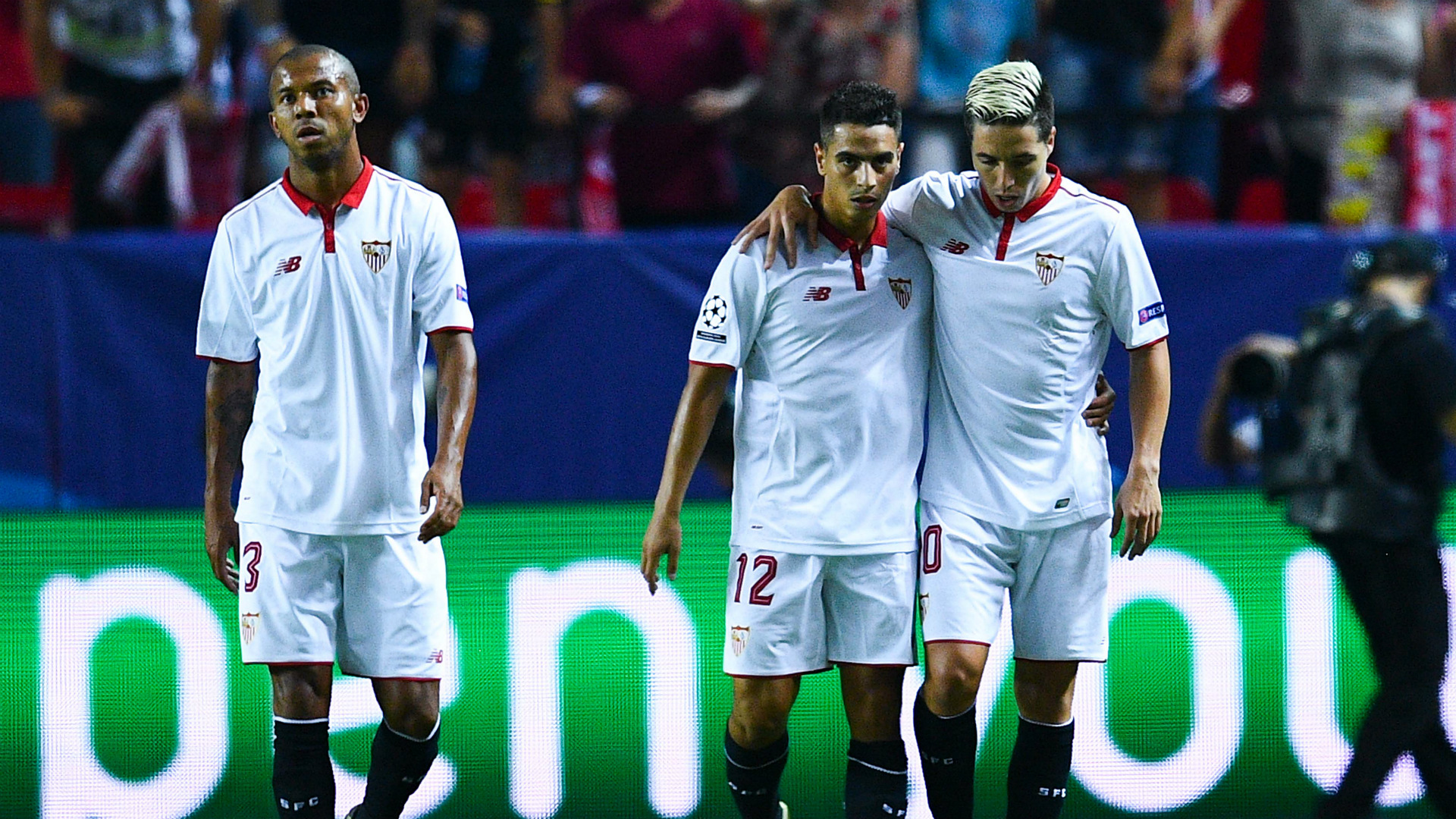 Wissam Ben Yedder Samir Nasri Sevilla Olympique Lyonnais UEFA Champions League