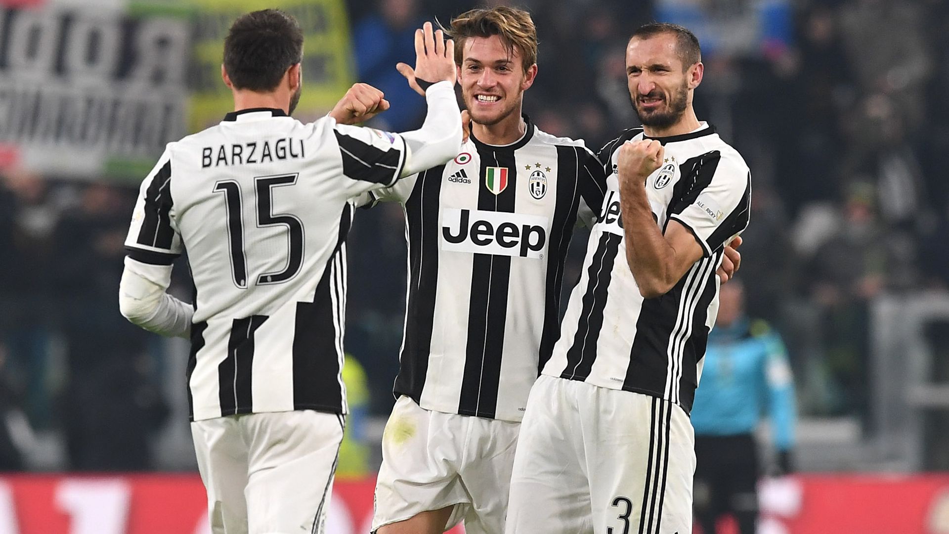 Barzagli Rugani Chiellini Juventus