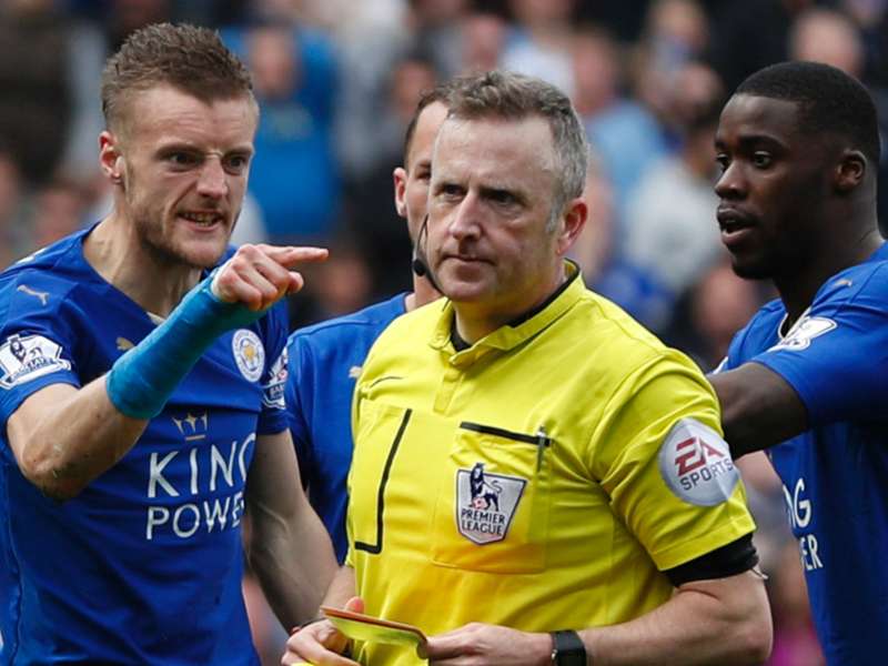 Red cards for swearing at Premier League referees in new