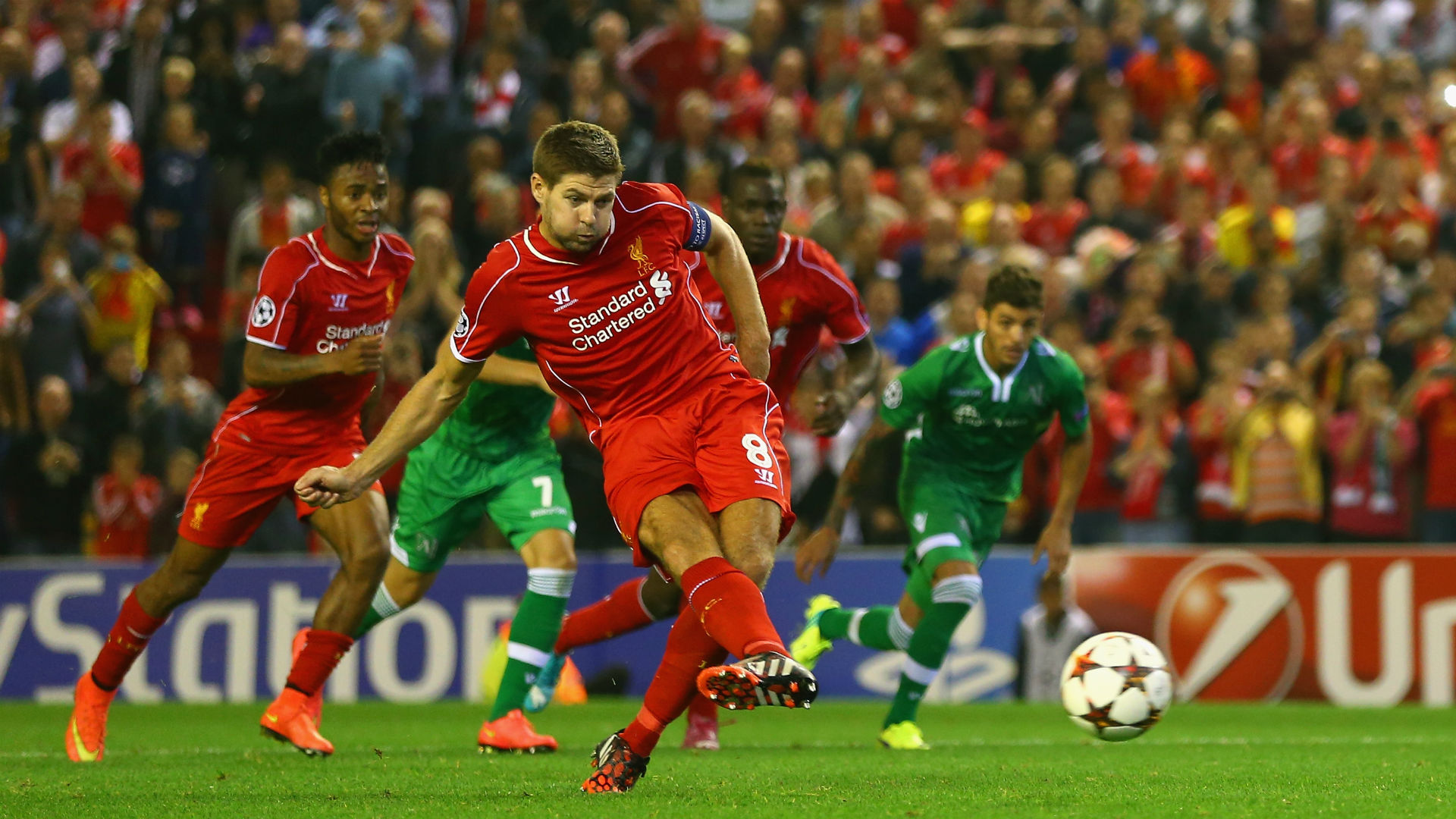 Steven Gerrard Champions League Liverpool v Ludogorets