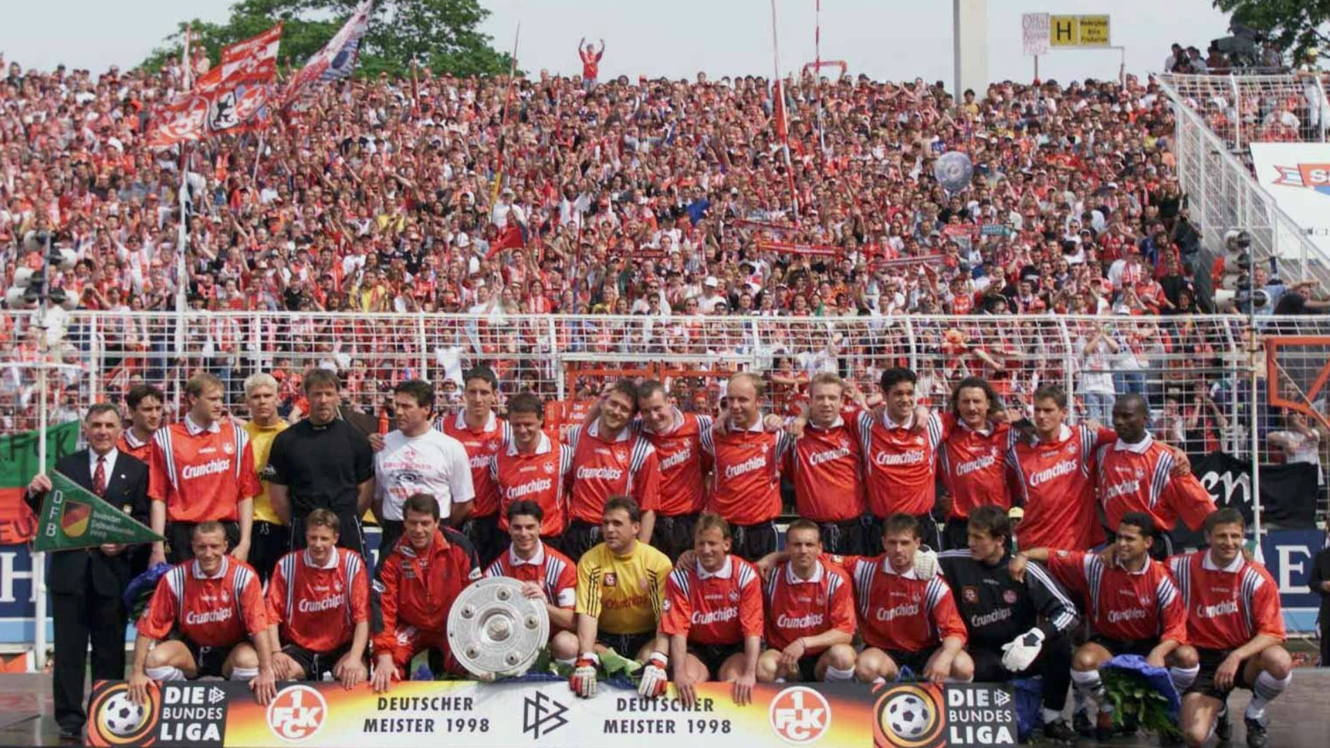 Kaiserslautern winning the Bundesliga in 1998