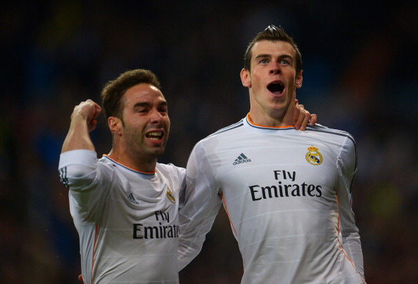 GARETH BALE DANI CARVAJAL REAL MADRID BORUSSIA DORTMUND CHAMPIONS LEAGUE 04022014