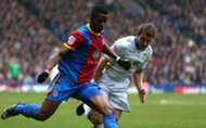 npower Championship, Crystal Palace v Leeds Unite, Wilfried Zaha & Stephen Warnock