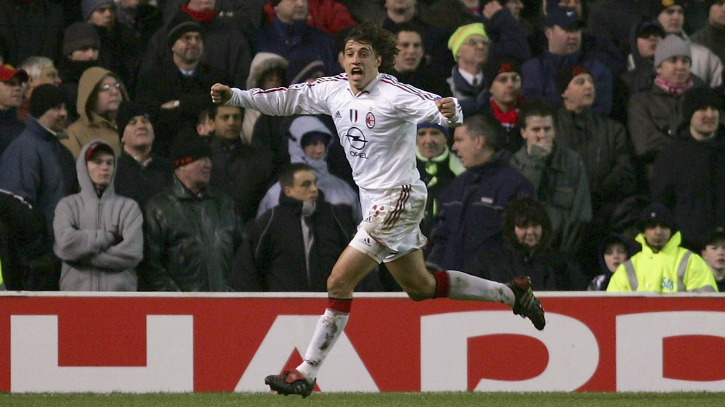 Hernan Crespo Milan Manchester United UEFA Champions League 23022005