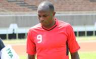 Kenya striker Dennis Oliech in training