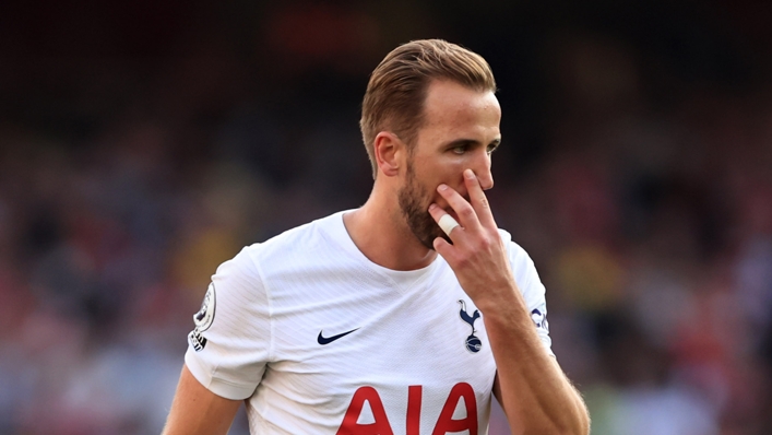 Harry Kane will hope to play his way back into form against Everton